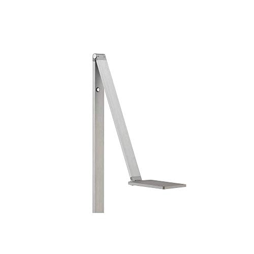 Royce Adjustable Arm Aluminum LED Task 61" Tall Floor Lamp | Modern Minimalist Style Bright Lighting Silver Touch On Off for Living Room Reading House Bedroom Home
