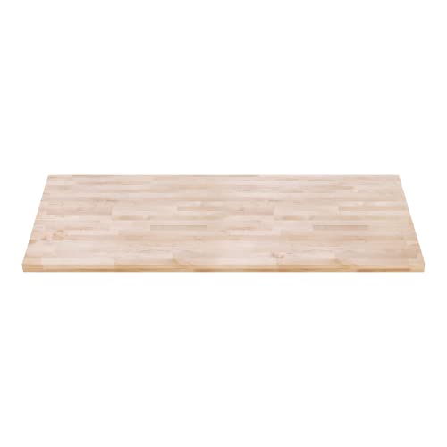 DuraSteel 30x60 Butcher Block Countertop - Maple Solid Wood Workbench for Kitchen, Restaurant, Cabinet, Desk Top, Wood Board, Large Counter Cutting Island Long, Bakery Worktable Dough - Table Top Only - size: 30 x 60 x 1.5 Inches