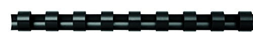 Fellowes A4 6mm Plastic Binding Combs for Comb Binding Machine Binds 2 to 20 Pages - Black, Pack of 100 - color: Black, size: 6mm