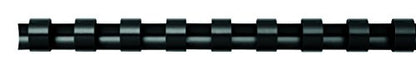 Fellowes Plastic Binding Combs, 8mm A4, 21-40 Sheet Capacity, 21 Rings, Black, Pack of 100 - Compatible with Comb Binding Machines - color: Black, size: 8mm
