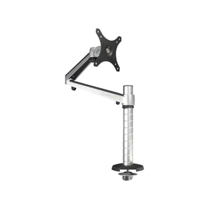 OmniView Single Monitor Stand - Height Adjustable Arm for 13” to 27" Flat or Curved Screens - 360° Rotation & VESA Compatible - Sturdy Desk Mount Holds up to 15 lbs | Black - size: Single Arm