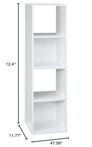 Closetmaid 4 Cube Stackable Storage, White - color: White, size: 4-Cube