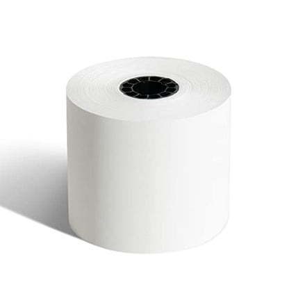 ShopSmartOnline (12 Rolls) 2 1/4 x 150 ft White Adding Machine Tape Paper Rolls Premium One Ply Register/Adding Machine/Calculator Paper Rolls Printing Calculator 10 Key