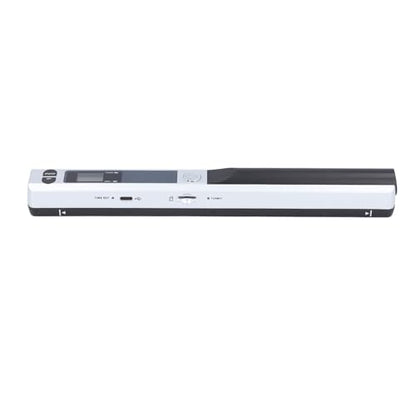 Focket Portable Document Scanner, 900 Dpi Handheld Photo Scanner Compact Lightweight with 32GB SD Card Storage for Home Office Business Travel (Silver) - color: Silver