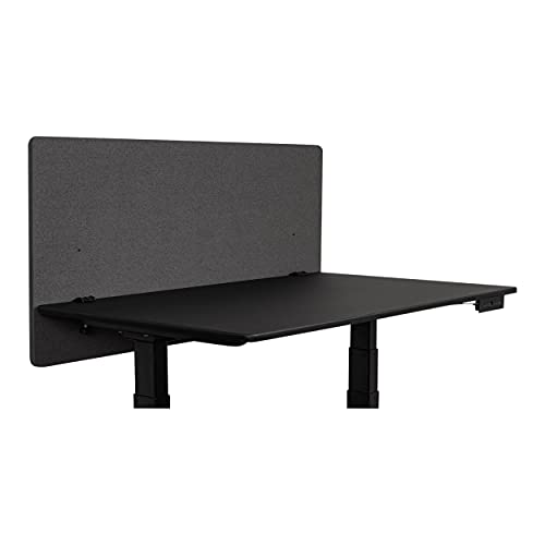 Stand Up Desk Store ReFocus Clamp-on Acoustic Desk Divider Privacy Panel that Reduces Noise and Visual Distractions (Ash Gray, 47.25" x 23.6") - color: Ash Gray, size: 48" X 24"