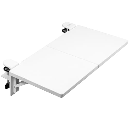 VIVO White Clamp-on 24 x 12 in Desk Extender, DESK-EXT24W