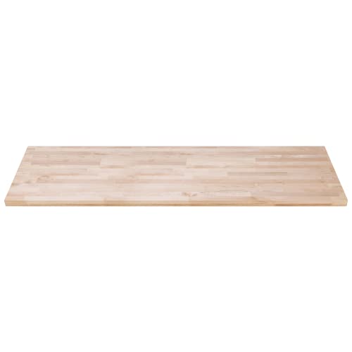 DuraSteel 24x72 Butcher Block Countertop - Maple Solid Wood Workbench for Kitchen, Restaurant, Cabinet, Desk Top, Wood Board, Large Counter Cutting Island Long, Bakery Worktable Dough - Table Top Only - size: 24 x 72 x 1.5 Inches