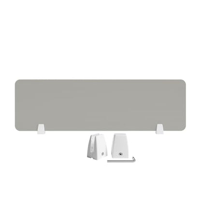 Acoustic Desk Divider Mounted Privacy Panel Desk Privacy Panel Reusable, Easy to Install Suitable for Classroom, Home, Office(Gray,39INx11IN) - color: Grey, size: 39INx11IN