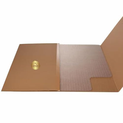 Low and Medium Pile Carpet Office Mat Chair Mat | Clear (46" x 60") - size: 46" x 60" Rectangular