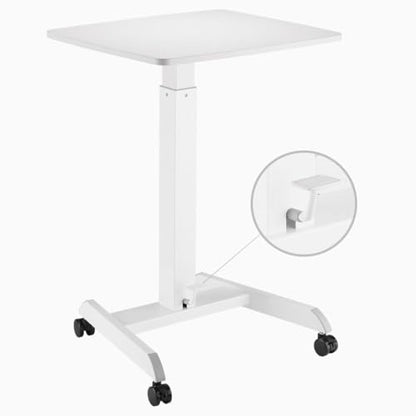 Desky Zero Pedestal Stand Up Desk Black - color: Black