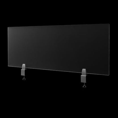 Desk Divider 47" x 18" Desk Privacy Panel, Acrylic Clear Office Partitions Frosted Panel, 3-Fold Privacy Screens, Waterproof Easy Clean Privacy Shields for Office Classroom Student - size: 47" x 18" x 2"