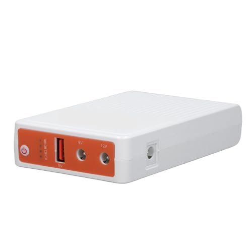 10400mAh Mini UPS Power Supply, Compact Power Backup for Routers Modems, Effective Battery Backup for Home Security and Networking Needs