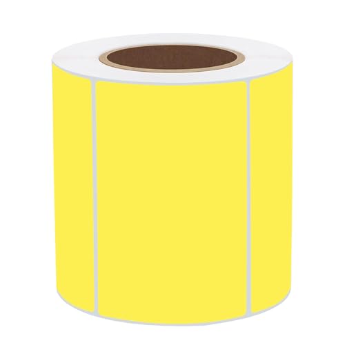 STARLIBOO 3x2 inch Color Direct Thermal Label Stickers for Shipping, Barcode, Address, Compatible with Rollo Label Printer & Zebra Desktop Printers (Yellow) - color: Yellow, size: 2*3 inch/1 roll