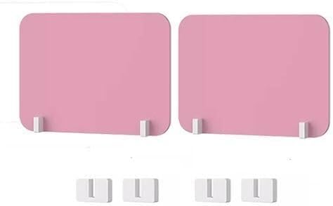 Desk - 2 Pack Pink Divider, Noise & Visual Disturbance Reduction, 40x30CM Partition for Home Office, Cubicle, Workspace Decor - color: Pink, size: 40X30CM