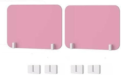 Desk - 2 Pack, Noise and Visual Disturbance Reduction, Partition Divider (Pink, 50x40CM) Perfect for Home Office Study Space. - color: Pink, size: 50X40CM