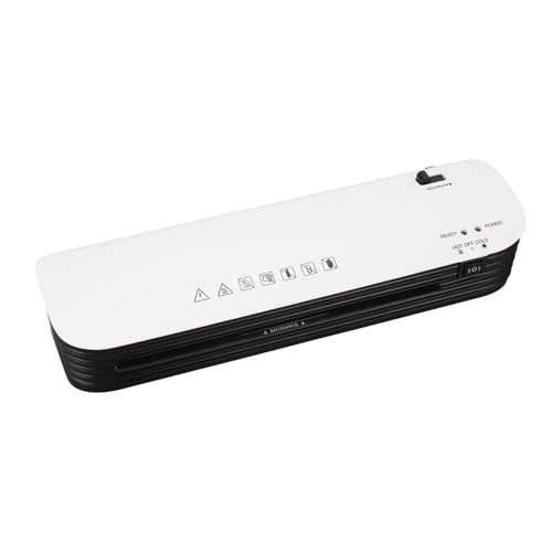 ViaGasaFamido A4 Hot Cold Laminator Machine 9 Inch Quick Warm Up with 50 Laminating Pouches and Paper Trimmer for Home Office School (US Plug 110‑120V)