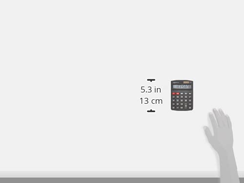 Amazon Basics LCD 8-Digit Desktop Calculator, Portable and Easy to Use, Black, 5-Pack - size: 5