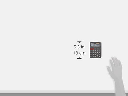 Amazon Basics LCD 8-Digit Desktop Calculator, Portable and Easy to Use, Black, 5-Pack - size: 5