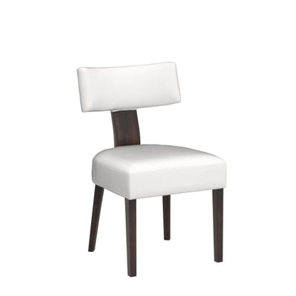 Mid Century Modern Dining Chairs, Farmhouse Velvet Upholstered Accent Chair Curved Backrest Kitchen Chairs Set of 2, with Hardwood Frame, Cream, Velvet-beige - color: Cream Curved