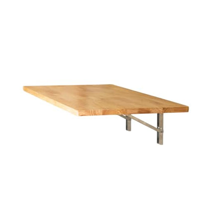 StoreYourBoard Wall Mounted Folding Workbench, 40x18 in, Holds 200 lbs - color: 40"x18" - Natural Wood | Stainless Steel Brackets