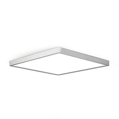 LED Flush Mount Ceiling Light Fixture, 4000K Neutral White, 12inch 24W, 3200LM, Slim Flat Panel Lighting Fixture, Square Modern Ceiling Lamp for Bedroom, Kitchen, Living Room, Closet, Stairwell - color: Neutral White, size: Square-White