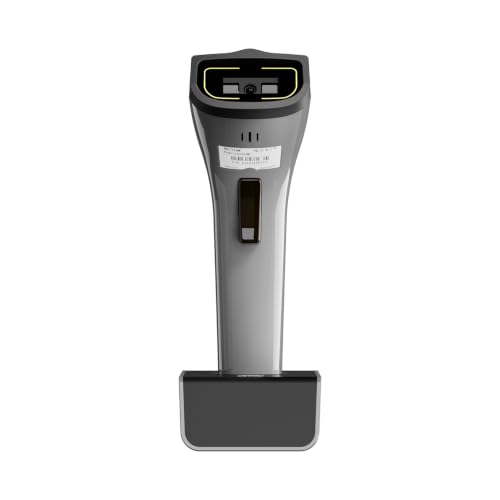 NETUM 1D Barcode Scanner, Wireless Bluetooth with Cradle, DS5000-Gray - color: Gray