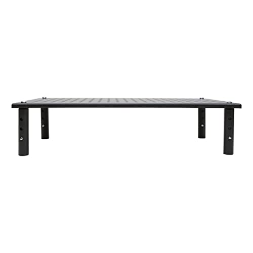 Tripp Lite Computer Monitor Stand, Adjustable Height, 18 x 11 in., Metal, Black (MR1812M) - style: 18 x 11 in