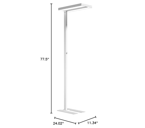 Honeywell 02E LED Floor Lamp, 10400LM Sunturalux Eye Caring Standing Light | 4000K 100W Natural Daylight Dimmable Reading Lamp, Modern Floor Lamp for Home Office Living Room Bedroom - style: 10400LM