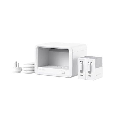 Gitryin 10-in-1 Desktop Charging Station, 6 AC, 80W Retractable GaN Charger - size: With 2 Type-C Chargers