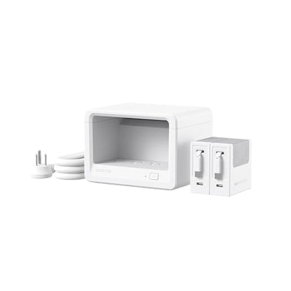 Gitryin 10-in-1 Desktop Charging Station, 6 AC, 80W Retractable GaN Charger - size: With 2 Type-C Chargers