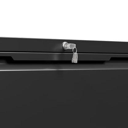 2 Drawer Lateral Metal File Cabinet, Home Office Storage Filing Cabinet with Hanging Bars & Keys, Compatible with Legal Letter A4 F4 Size Hanging Folders,Black,Require Assembly - color: Black, size: 2 Drawer-36"W
