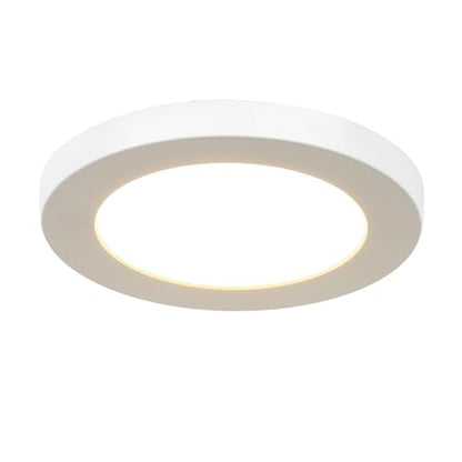 KSANA 5 Inch LED Flush Mount Ceiling Light, 5 CCT Selectable Ultra-Slim Round Flat Panel Light, Triac Dimmable 5%-100%, 8W 560LM Ceiling Light Fixture for Kitchen, Bedroom, Hallway, Office - size: 5 Inch