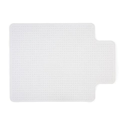 Staples Office Chair Mat, Clear, 48x36 Inch, Low-Pile Carpet, with Lip | Extended under-desk coverage and smooth glide for carpeted office floors. - size: 36" x 48", style: Low-Pile