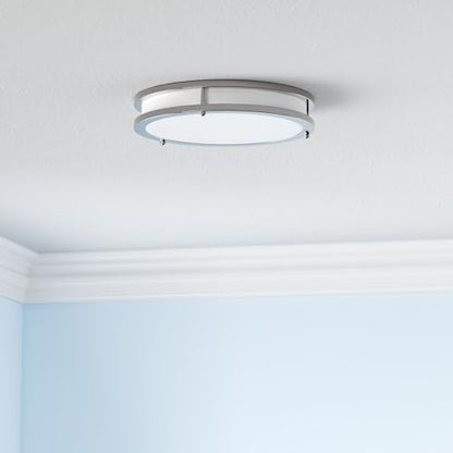 36W 3600lm Super Bright LED Light Fixtures, 2PACK Modern Flush Mount Ceiling Lights Daylight White 5000K, 13 Inch Dimmable Lamps for Kitchen Bathroom Hallway Bedroom, Brushed Nickle - color: Brushed Nickle-5000K-2, size: 13 inch