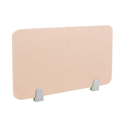 Acoustic Desk Divider Desk Partition with 2 Clips Desk Privacy Panel Visual Distractions Reducing Table Divider for Student Call Centers Offices Classrooms Library, 20" x 12", Beige - color: Beige, size: 20" x 12"