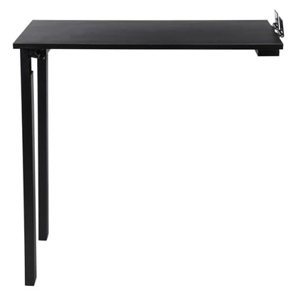 Folding Table Folding Dining Table with 132 Lbs Load Capacity & Spacious Desktop(29.5*15.7 In) Tall Fold Down Dining Desk Wall Mounted Foldable Desk for Study Rooms, Home Offices, Lounges(Black) - color: Black
