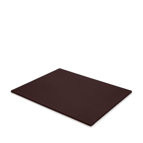 Leatherology Classic Desk Pad - Full Grain Leather - 14" x 17.2" - Brown | Office Mat with Lift-Up Side Rails, Smooth Writing Surface | Protective Desk or Conference Table Pad for Laptop & Notes - color: Brown, size: 14" x 17.2"