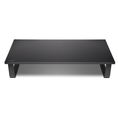 Kensington Extra Wide SmartFit Monitor Stand, Ergonomic Height Adjustable, for Monitors up to 32 Inches and MacBook M1/M2/M3/M4 (K55726WW) Black