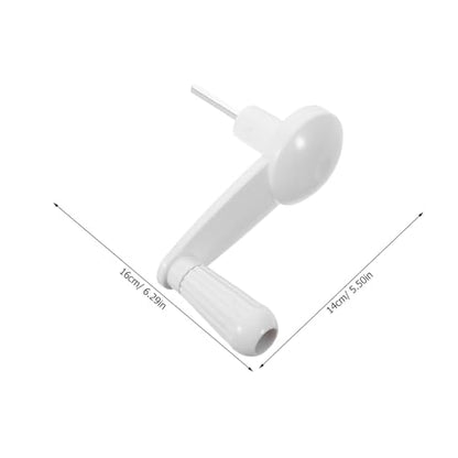 KOMBIUDA Router Lift Table Crank Handle - Plastic Manual Crank for Height-Adjustable Desks Workbenches Sit Stand Table Industrial Machine, 6x50mm Hex Shaft - color: White