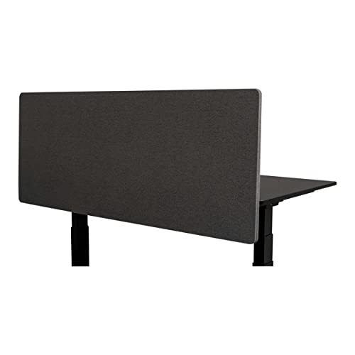 Stand Up Desk Store ReFocus Clamp-on Acoustic Desk Divider Privacy Panel that Reduces Noise and Visual Distractions (Ash Gray, 59" x 23.6") - color: Ash Gray, size: 60" X 24"