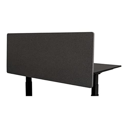 Stand Up Desk Store ReFocus Clamp-on Acoustic Desk Divider Privacy Panel that Reduces Noise and Visual Distractions (Ash Gray, 59" x 23.6") - color: Ash Gray, size: 60" X 24"