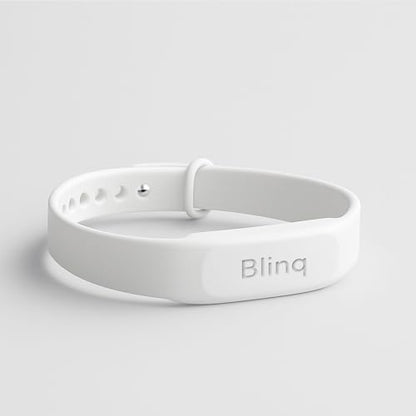 Blinq NFC Digital Business Card - Wristband - Tap to Share (White) - color: White