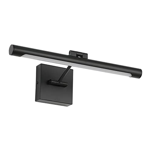 Joosenhouse LED Picture Light Fixtures 16.53" Inches Long Modern Black Wall Lamps with Rotatable Lighting Tube Picture Frame Lights for Paintings 7W(50W Eqv.) Hardwired Connection 3000K - color: Black, size: Dimmable 16.53" Long