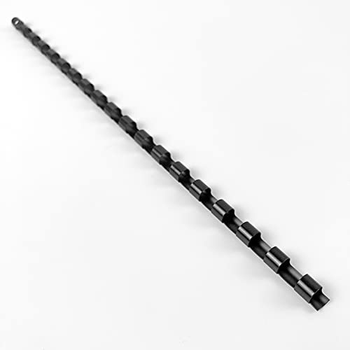 HOUYEE 100 Pack 1/4 Inch Plastic Binding Combs Spines, 19 Rings, Black | 6 mm Binder Combs for Letter Size Paper, 20 Sheets Capacity , for Book Binder Office School Supplies - size: 1/4 inch, 100 pack