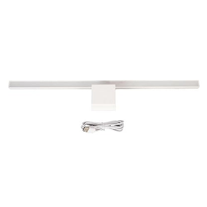 Monitor Light Bar Desk Light Bar 3 Switchable Light Modes Stepless Dimmable Touch Control Computer Screen Light Bar for Office Home White (White) - color: White