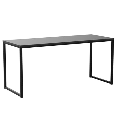 SHW Mission 55-Inch Home Office Computer Desk, Black - color: Black, size: 55-Inch