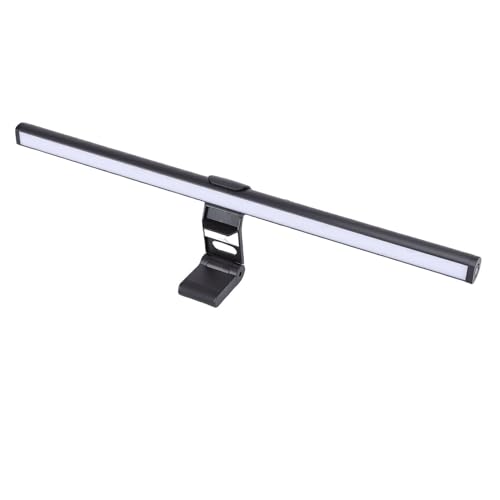 Fabater Monitor Light Bar, 245LM Dual Sided LED Desk Lamp with 3 Color Temperatures 3000K 4000K Care Dimmable Brightness, Desk Light with Clamp for Computer Screen USB Powered