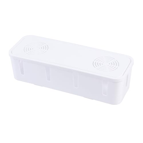 Angoily Cable Management Box Cord Organizer Strip Organizer - color: White