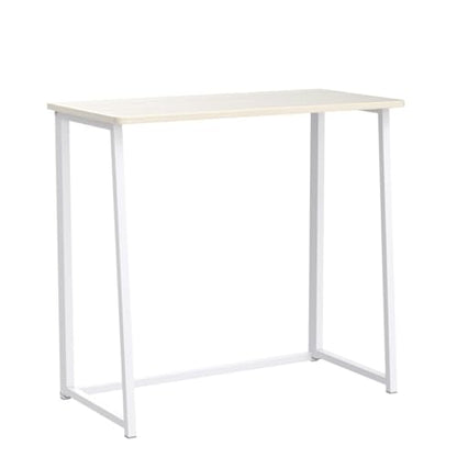 WOHOMO Folding Desk, 31.5" Foldable Computer Table for Small Spaces, Oak - color: Beige, size: Small Size:31.5 x 15.7