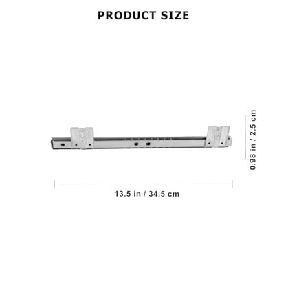 FAVOMOTO 14" Keyboard Drawer Slides - Heavy Duty Ball Bearing Keyboard Slides Under Desk Rails Rack Tray Accessories for Cabinet Furniture Hardware Rails